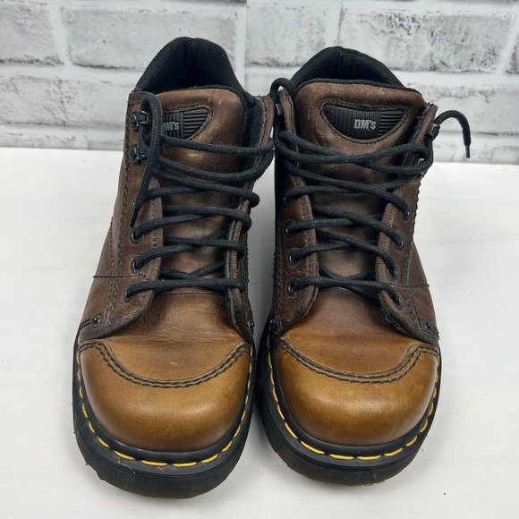 Dr. Martens Vintage Made in England Chunky Leather Brown Lace Up Boot Y2K Sz UK8 main image 5